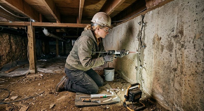 Basement Foundation Repair in Bethany, CT