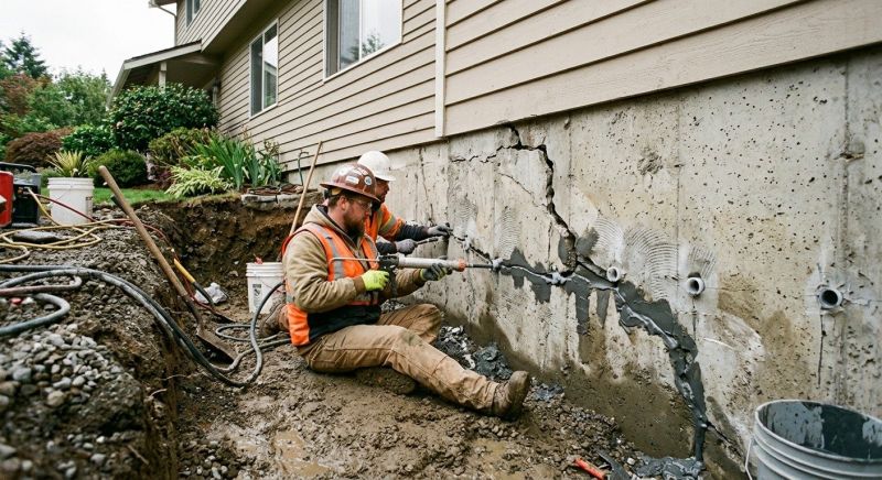 Basement Foundation Repair in Middlebury, CT