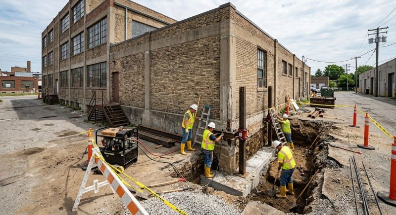 Building Foundation Repair in New Fairfield, CT