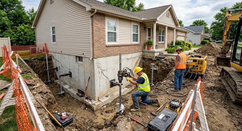 Building Foundation Repair in Woodbridge, CT