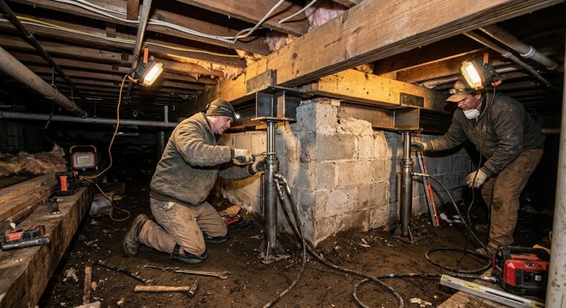 Concrete Foundation Repair in Brookfield, CT