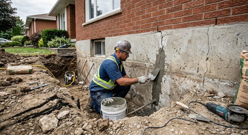 Concrete Foundation Repair in Hamden, CT