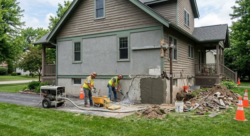 Concrete Foundation Repair in Meriden, CT