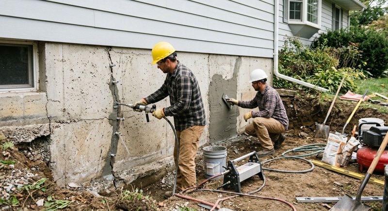 Concrete Foundation Repair in New Fairfield, CT