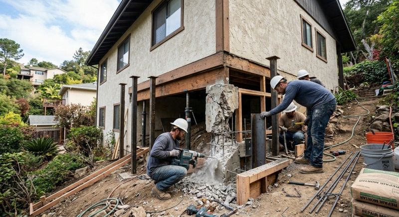 Concrete Foundation Repair in Redding, CT