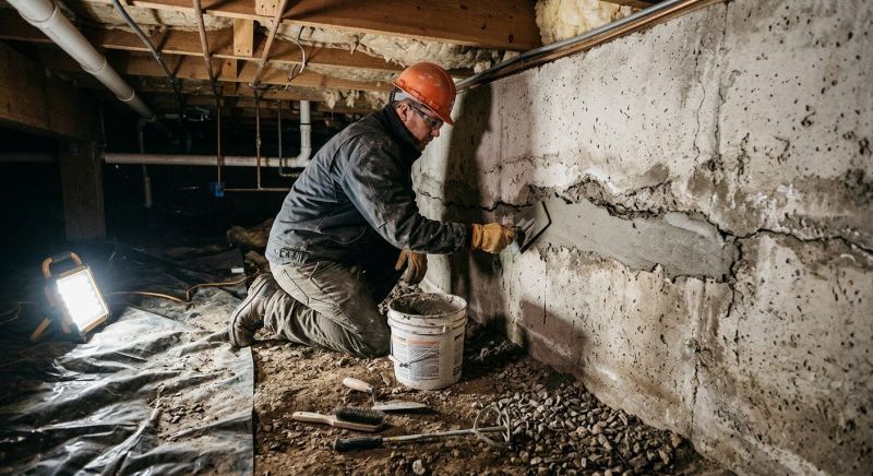 Cracked Foundation Repair in Waterbury, CT