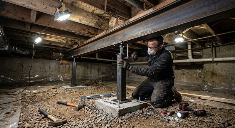 Crawlspace Structural Repair in Shelton, CT