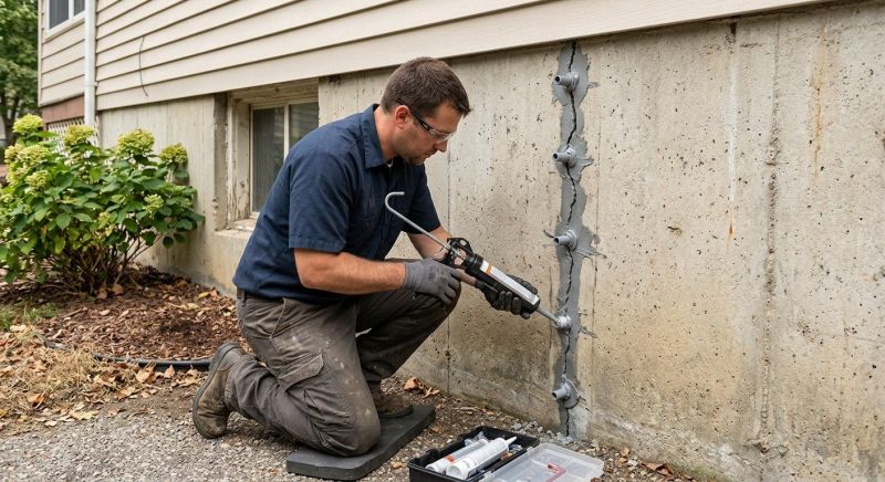 Foundation Crack Sealing in Shelton, CT