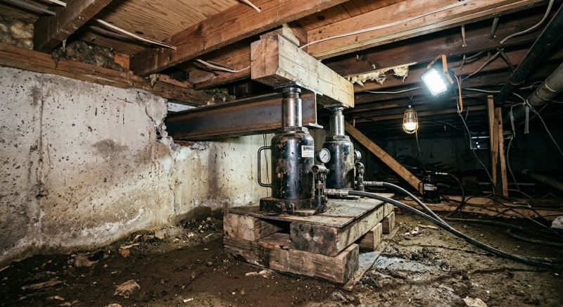 Foundation Jacking in Middlebury, CT