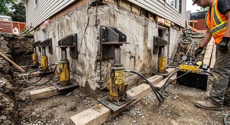 Foundation Jacking in Southbury, CT