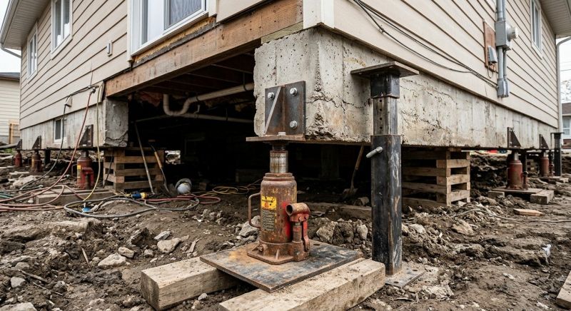 Foundation Lifting in Derby, CT