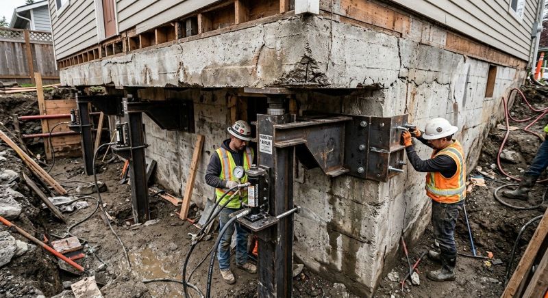 Foundation Lifting in Monroe, CT