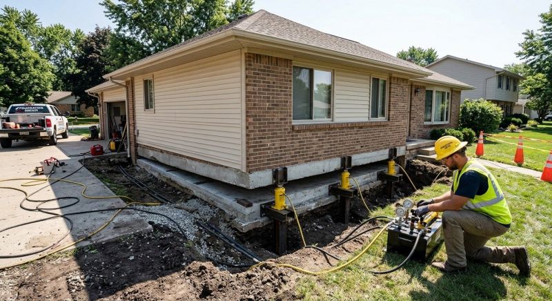 Foundation Lifting in New Milford, CT