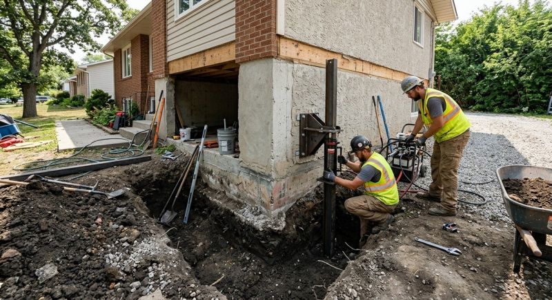 Foundation Pier Repair in Shelton, CT