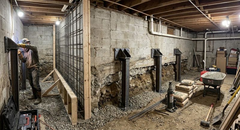 Foundation Stabilizing in Naugatuck, CT