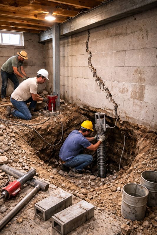 Foundation Structural Repair in Bethany, CT