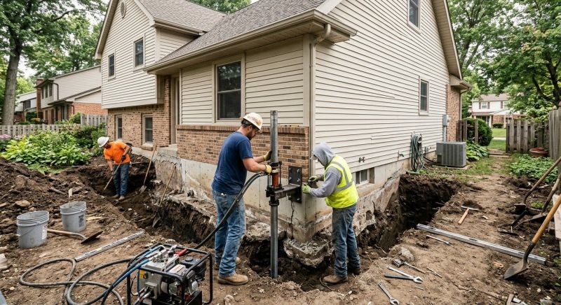 House Foundation Repair in East Haven, CT