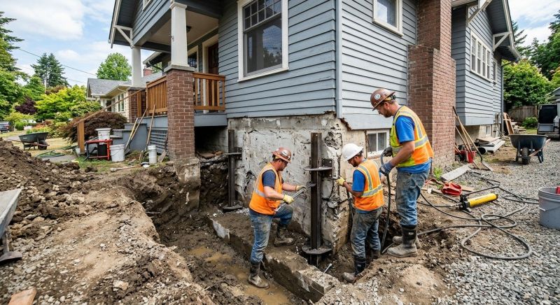 House Foundation Repair in Monroe, CT