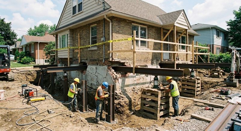 House Foundation Repair in Redding, CT