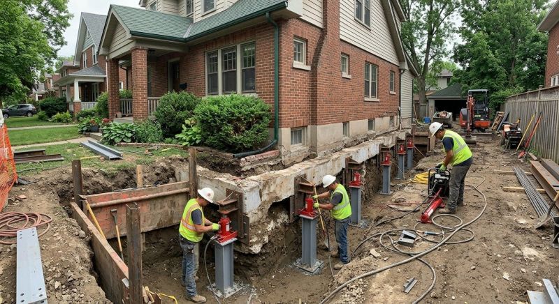 House Underpinning in Shelton, CT
