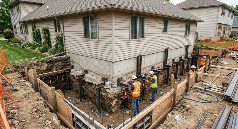 House Underpinning in Shelton, CT