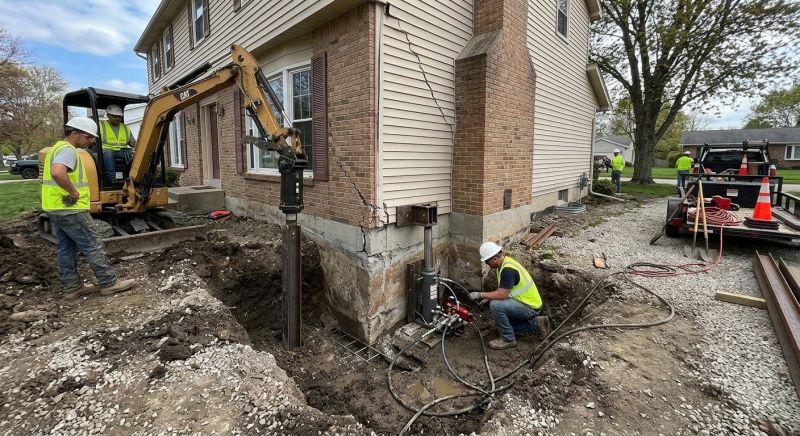 Sinking Foundation Repair in Roxbury, CT